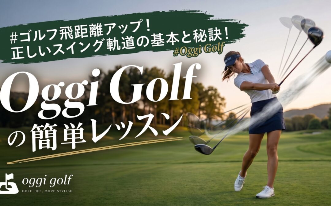 ゴルフ飛距離アップ！正しいスイング軌道の基本と秘訣！